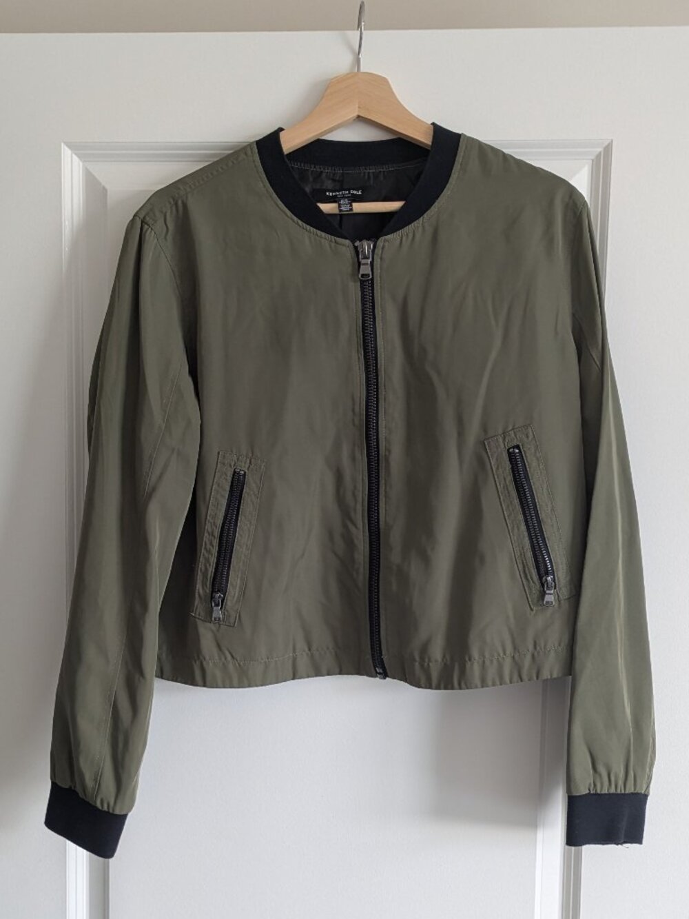 Women’s Kenneth Cole Lightweight Cropped Bomber Jacket - Size XL